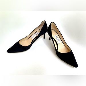 Jimmy Choo Romy 60 Black Suede Pumps